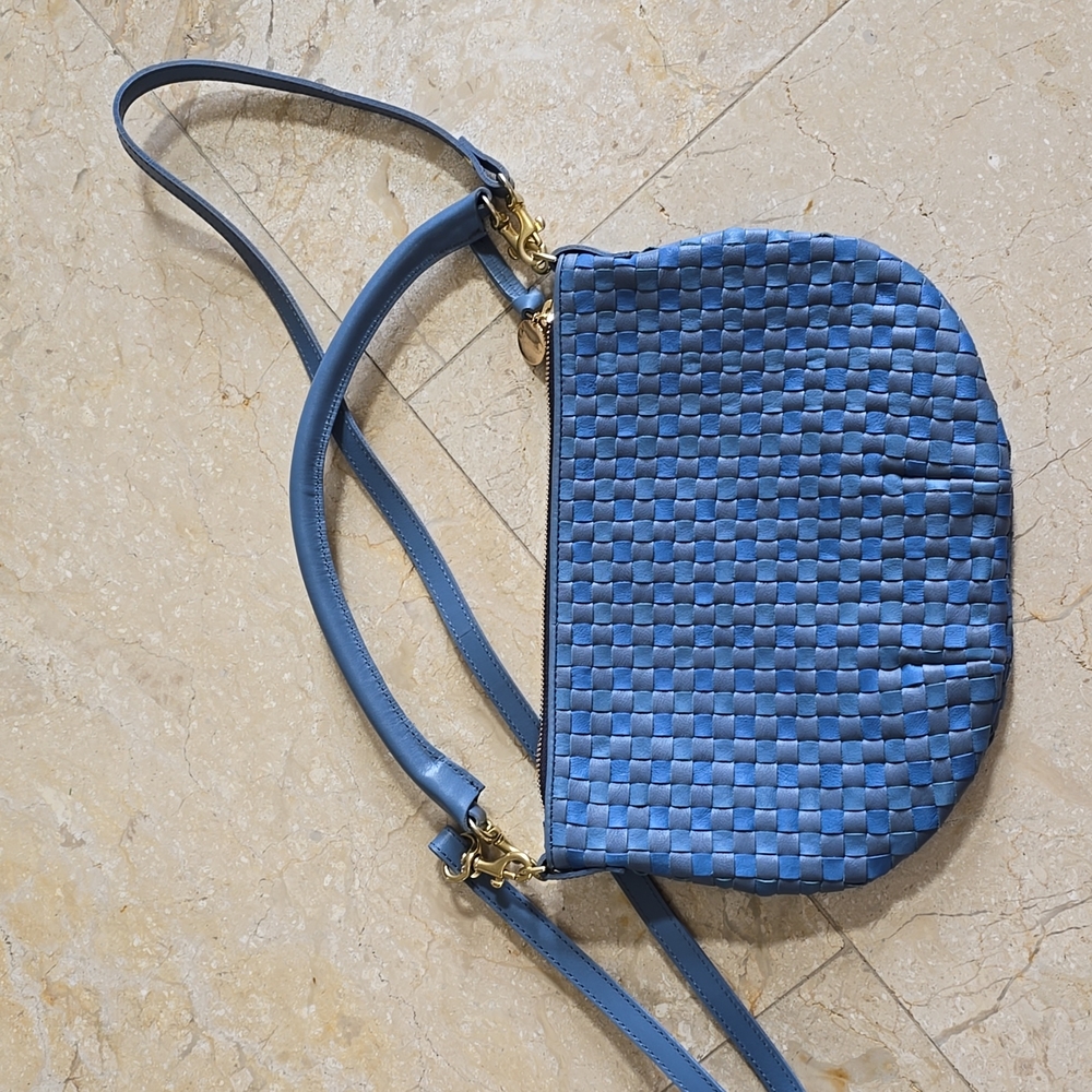 Clare V Blue Crossbody Bag
